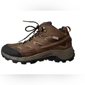 Merrell Boy’s Moab 2 Brown Hiking Shoes Sz 3M